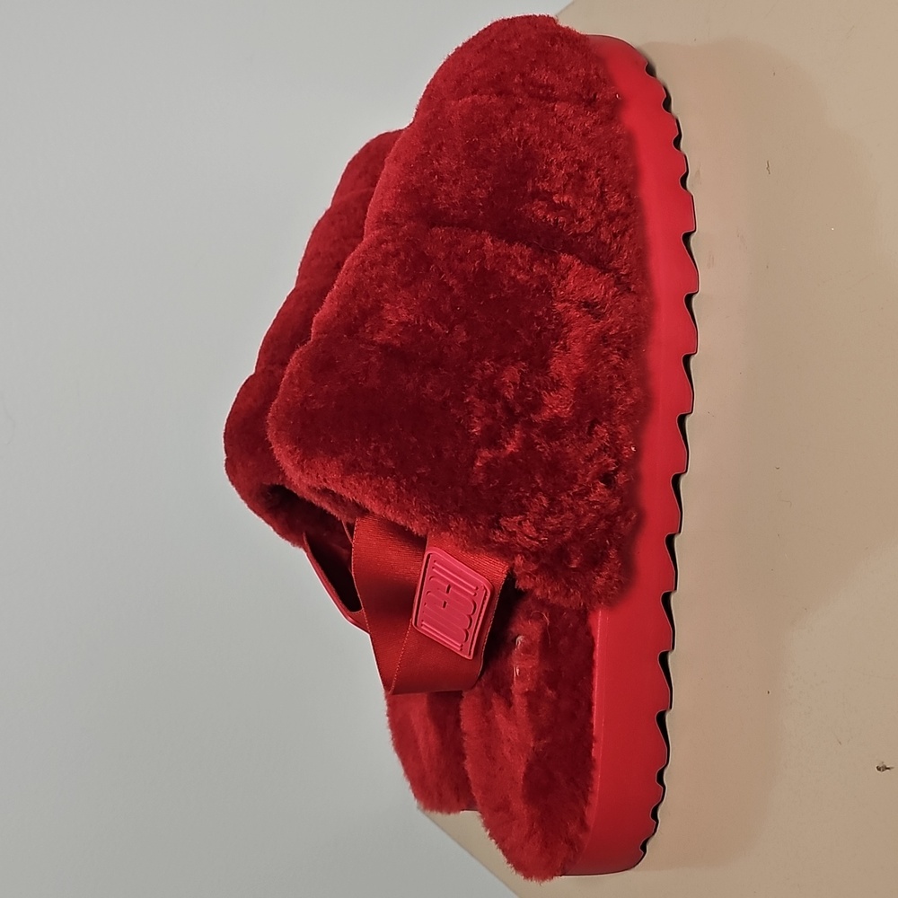 UGG Super Fluff Genuine Shearling Slingback Slipper Size 12 - Picture 3 of 11